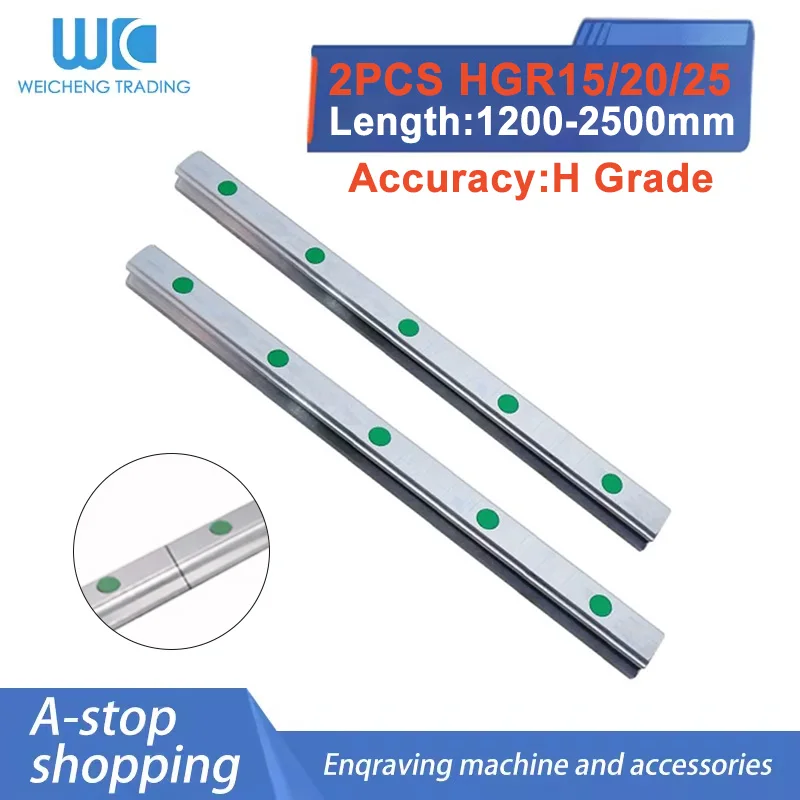 HR15/20/25 2PCS 1200-2500Mm Quadrato Lineare Docking Be Joint Guida Rail Per Blocco Scorrevole Carrelli Router Incisione Per Parti CNC-image