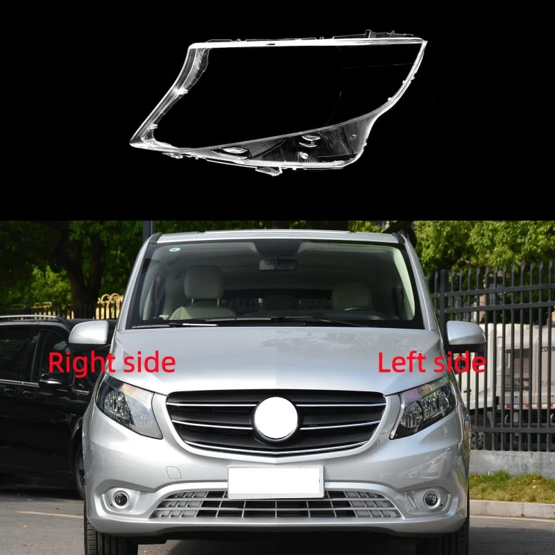 

For Mercedes Benz V Class Vito 2016 2017 2018 2019 2020 Headlight Shell Lamp Shade Cover Headlight Glass Headlamp Cover