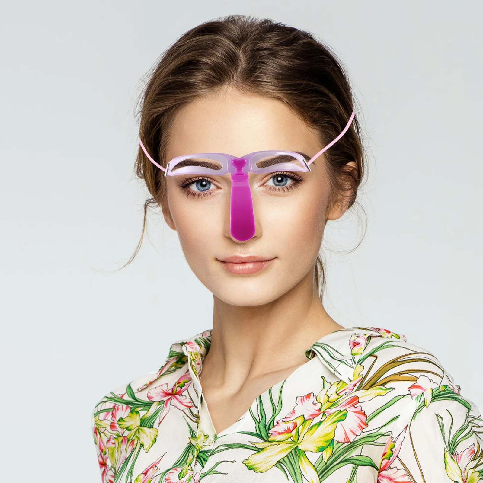 مجموعة استنسل الحواجب، تصميم محمول قابل لإعادة الاستخدام من أجل أداة مكياج طبيعية سهلة الاستخدام، دليل شكل مسطرة الحواجب