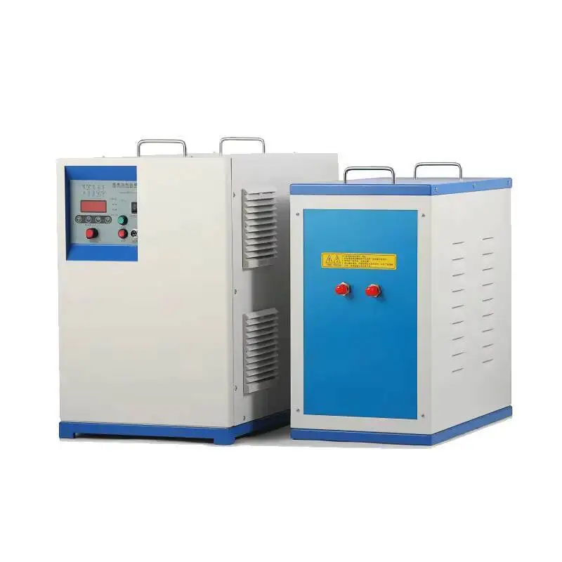 فرن صهر المعادن عالي التردد موفر للطاقة آلة تسخين الحث المتوسطة الألومنيوم النحاس الحديد ذوبان التلقائي