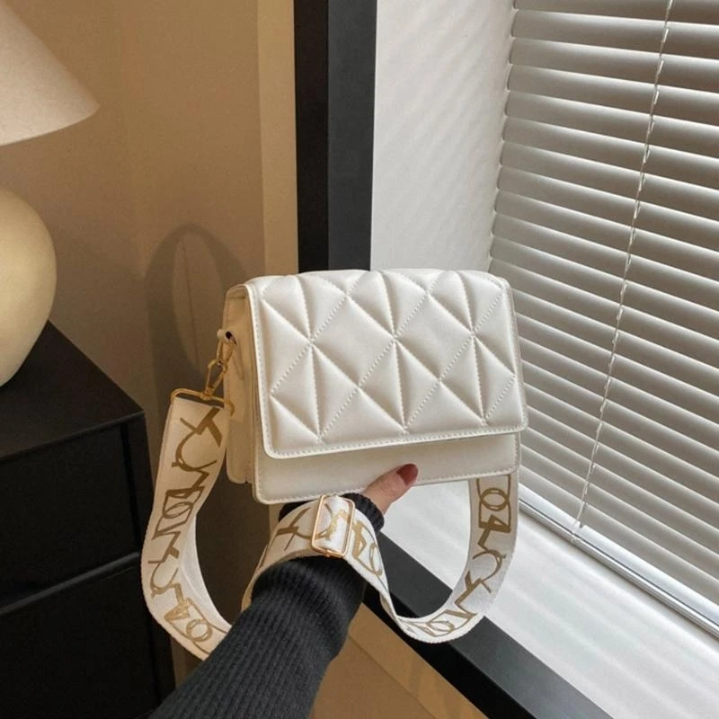 

G5AE PU Leather Embossed Flap Crossbody Bag Vintage Tote Bag Lattice Casual Bags Shoulder Handbags Purse for Women Girls