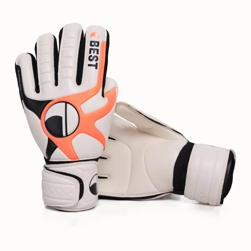 Guantes de portero de fútbol para adultos, manoplas de látex a prueba de colisiones, equipo de protección para entrenamiento de fútbol, resistentes al desgaste, transpirables