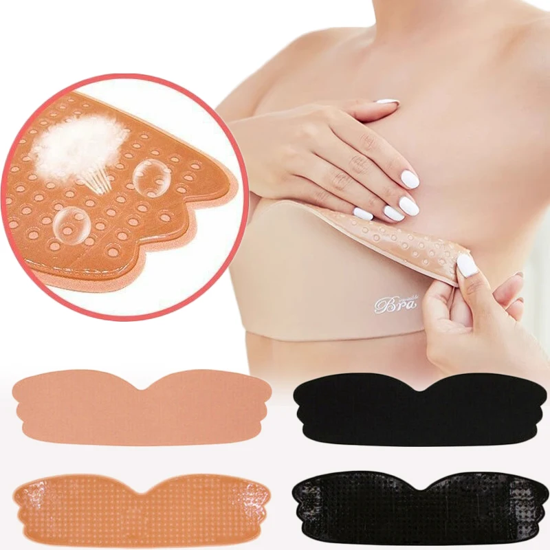 Invisible Push Up Bra Backless Strapless Bras Seamless Front Closure Bralette Underwear Women Self-Adhesive Silicone Sticky