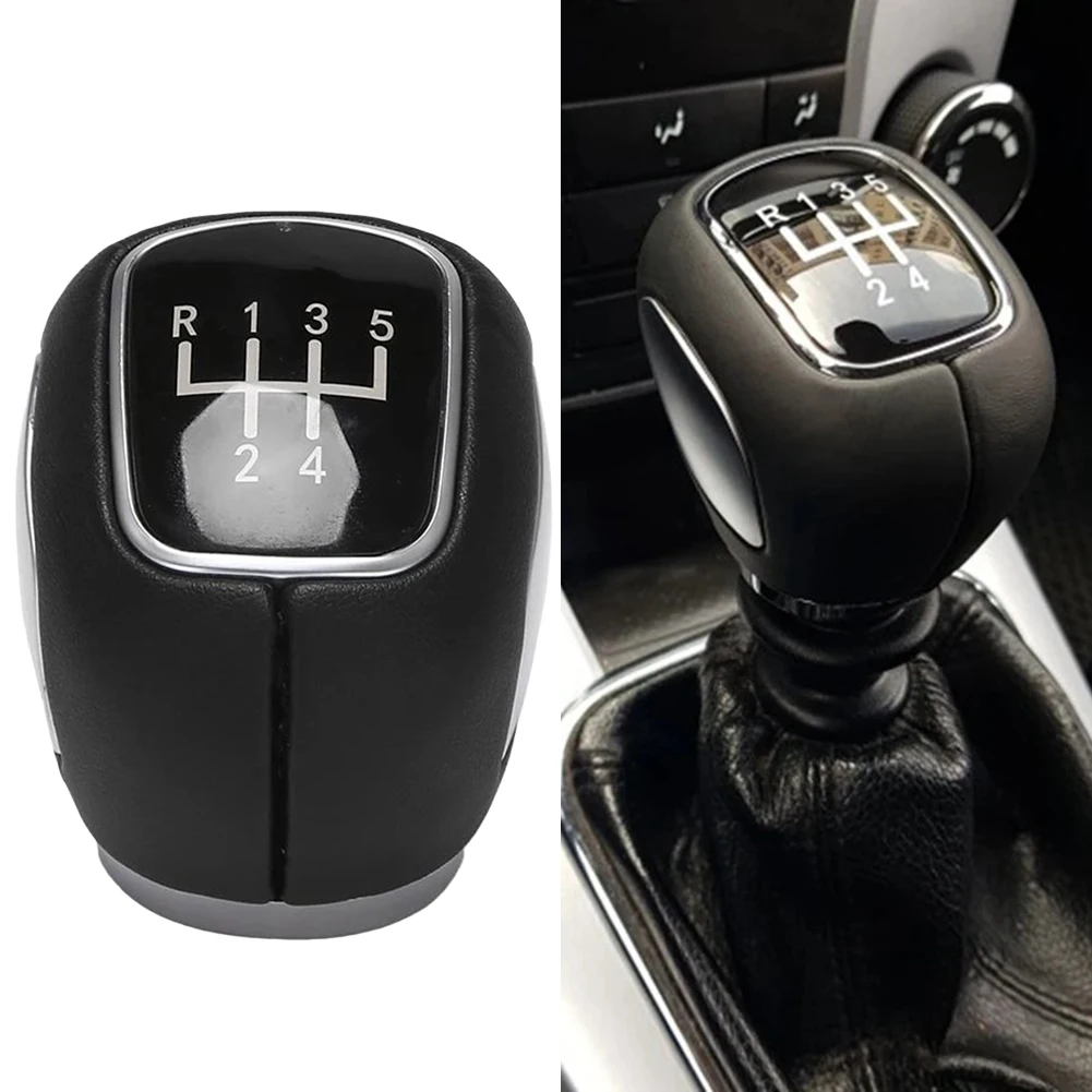 

Vehicle Upgrades Shift Knob Car Interior Upgrade 5-speed And 6-speed Compatibility ABS Plastic And Leather Black