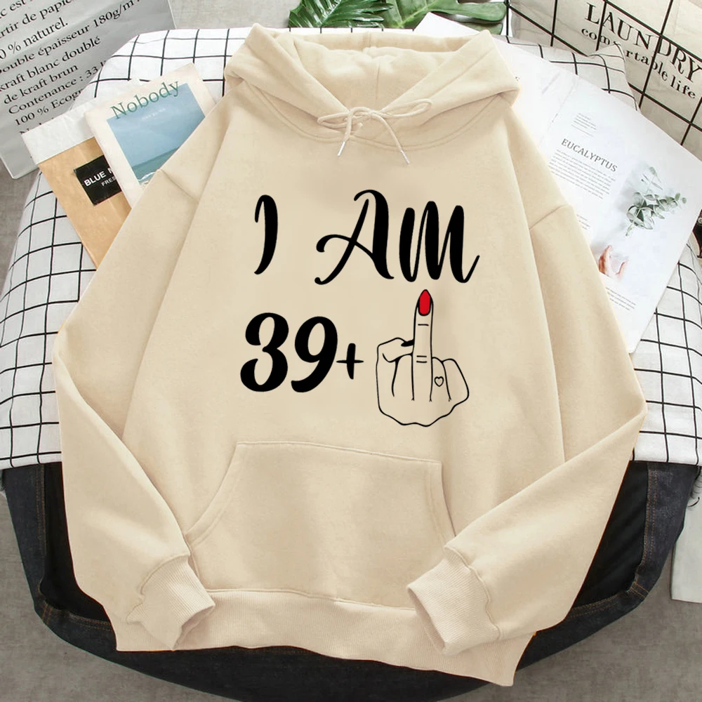 

40 Ans 40th Years Birthday hoodies women anime streetwear 2023 anime tracksuit clothing women long sleeve top clothing