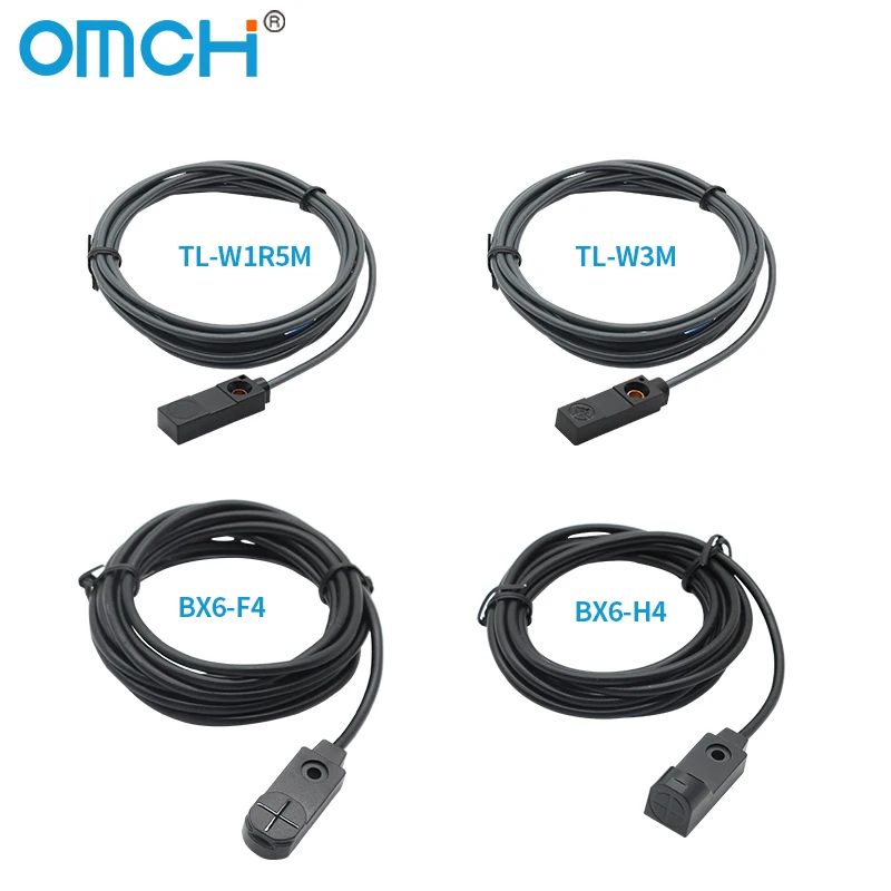 OMCH TL-W3 سلسلة 3 مللي متر 4 مللي متر غير دافق NPN/PNP كشف المعادن مفتاح مربع صغير تيار مستمر 3-سلك مستشعر القرب الاستقرائي