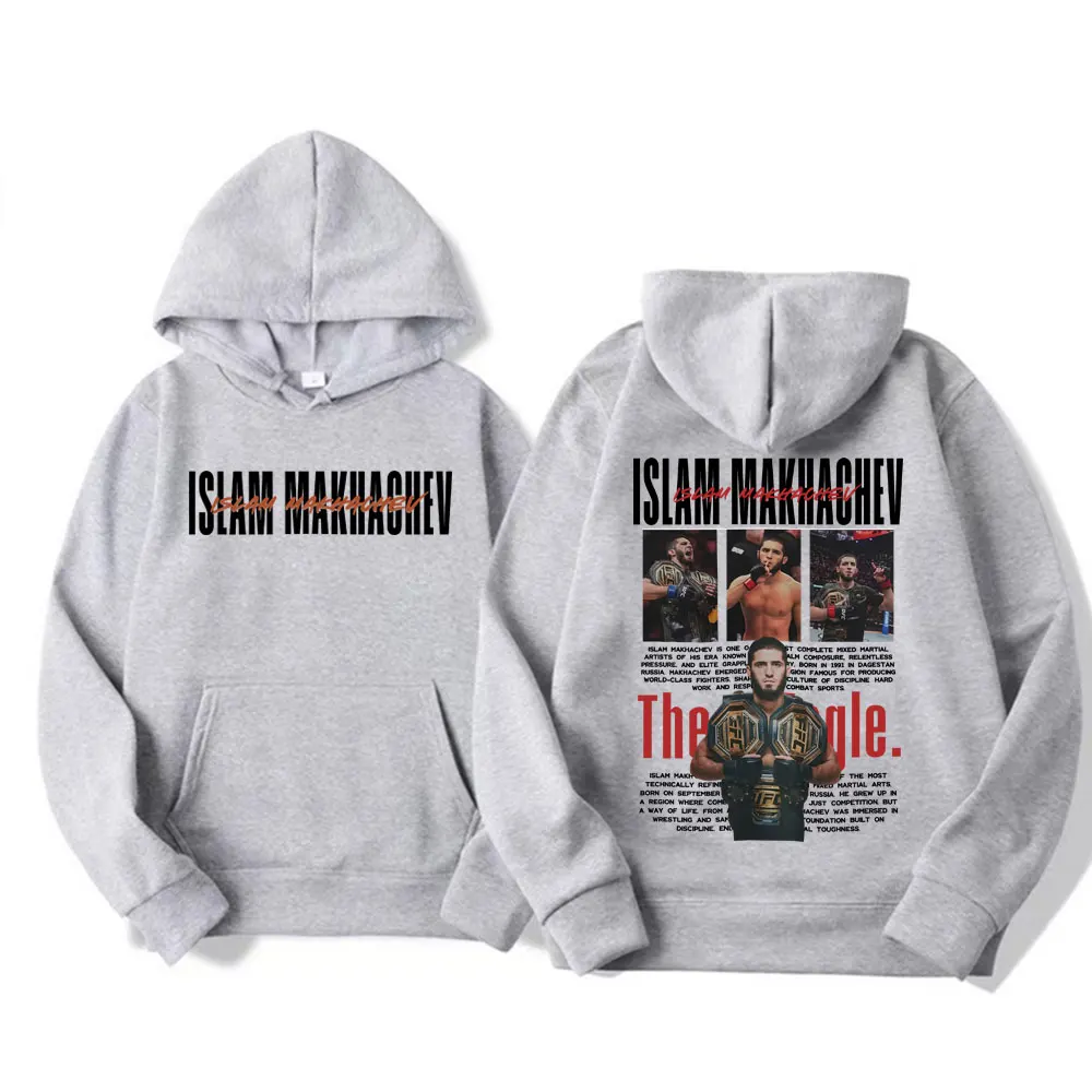 Limited Islam Makhachev Klassische Grafik-Sweatshirts für Männer und Frauen, Modische Gothic Oversized Hoodies, Lässiger Hochwertiger Fleece-Hoodie – Detail 11