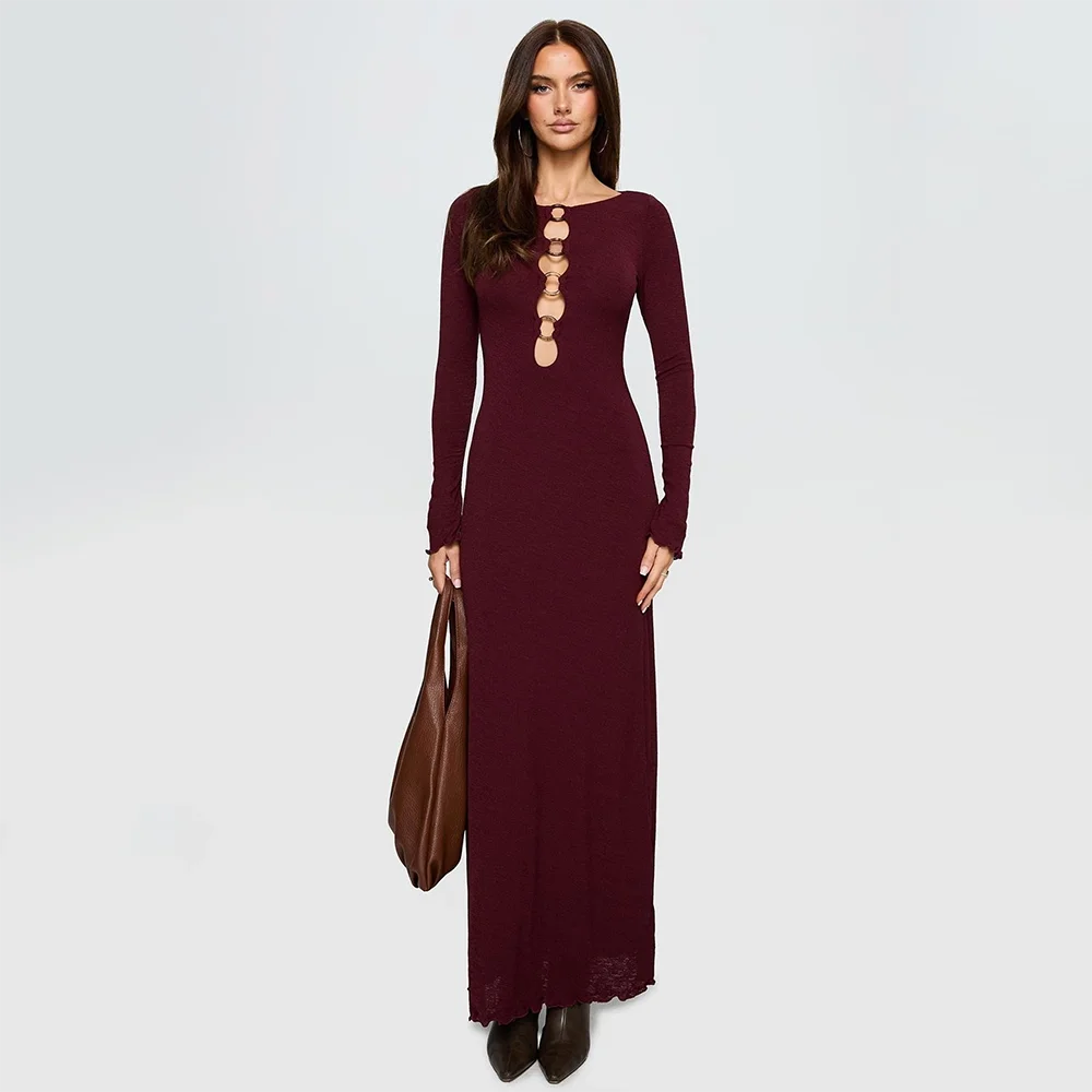 

Customized Boat Neck Long Evening Dresses Elegant Formal Occasion Prom Gowns 2025 Long Sleeves Ankle Length Prom Dresses