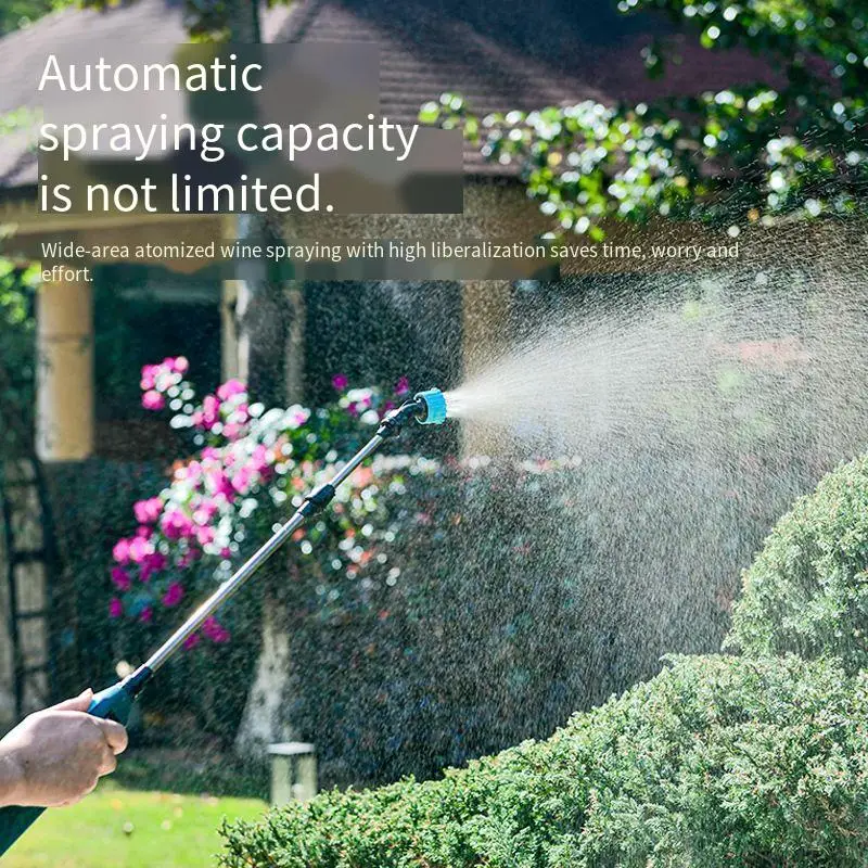 

2400mAh Portable Electric Sprayer Wand Irrigation Tool 3 Mist Nozzles Plant High-Pressure Sprinkler Watering Garden Irrigation