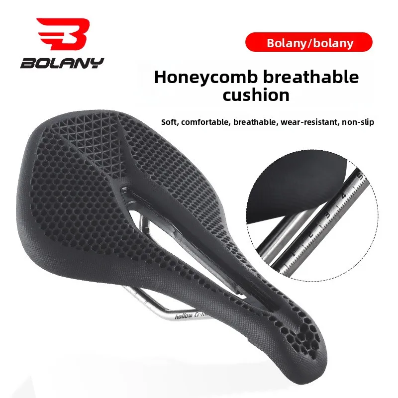

Сверхлегкое велосипедное седло Bolany с 3D принтом, амортизирующая и дышащая подушка для горного велосипеда, мягкое сиденье для езды на велосипеде
