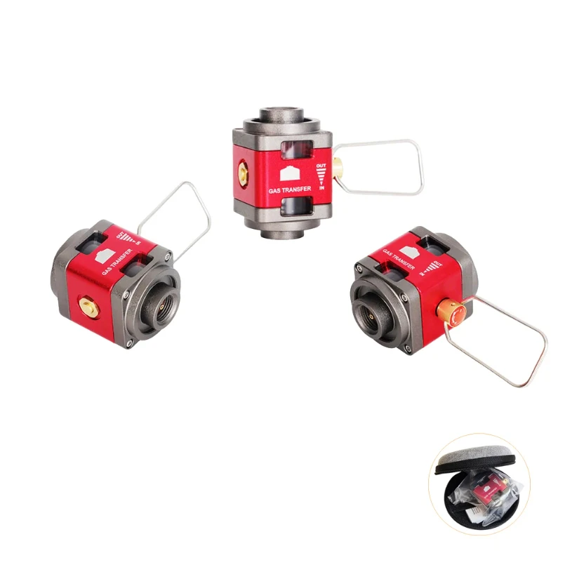 Outdoor Camping Visual Gas Tank Converter Gas Tank Residual Gas Collection Valve  Mutual Charge Gas tank refill valve adapter