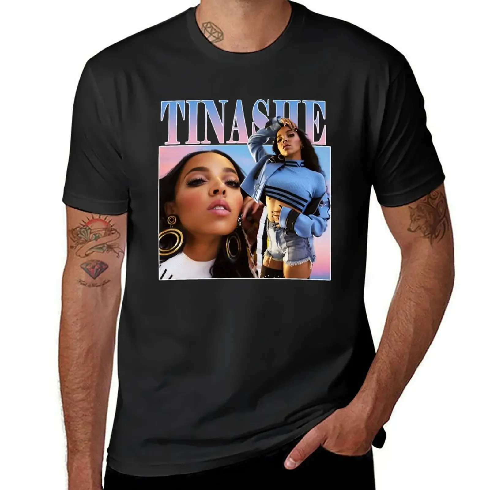 Tinashe T-Shirt vintage graphic tee Blouse boys animal print Aesthetic clothing t shirt men 100℅ cotton