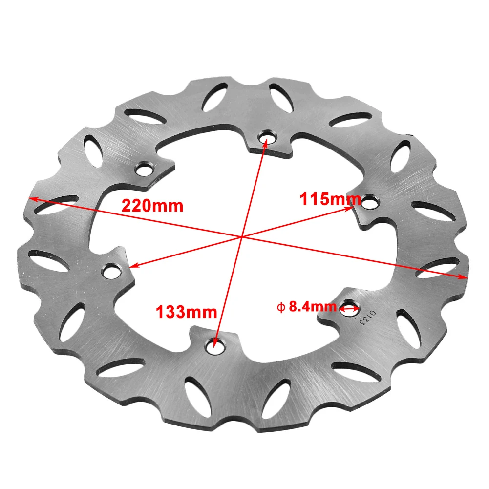 Motorcycle Rear Brake Disc Rotor for Yamaha YZ125 YZ250 YZ360 Rally 1989-1997 & YZ400F 1998-2000 Stainless Steel