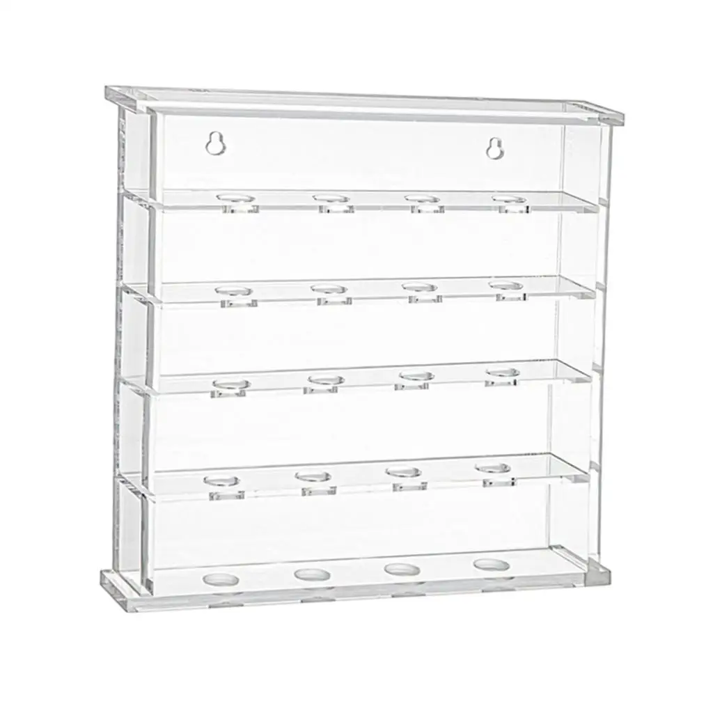 Clear Acrylic Golf Ball Holder Wall Mounted Souvenir Storage Organizer for Golf Enthusiasts Gift and Sports Ball Showcase