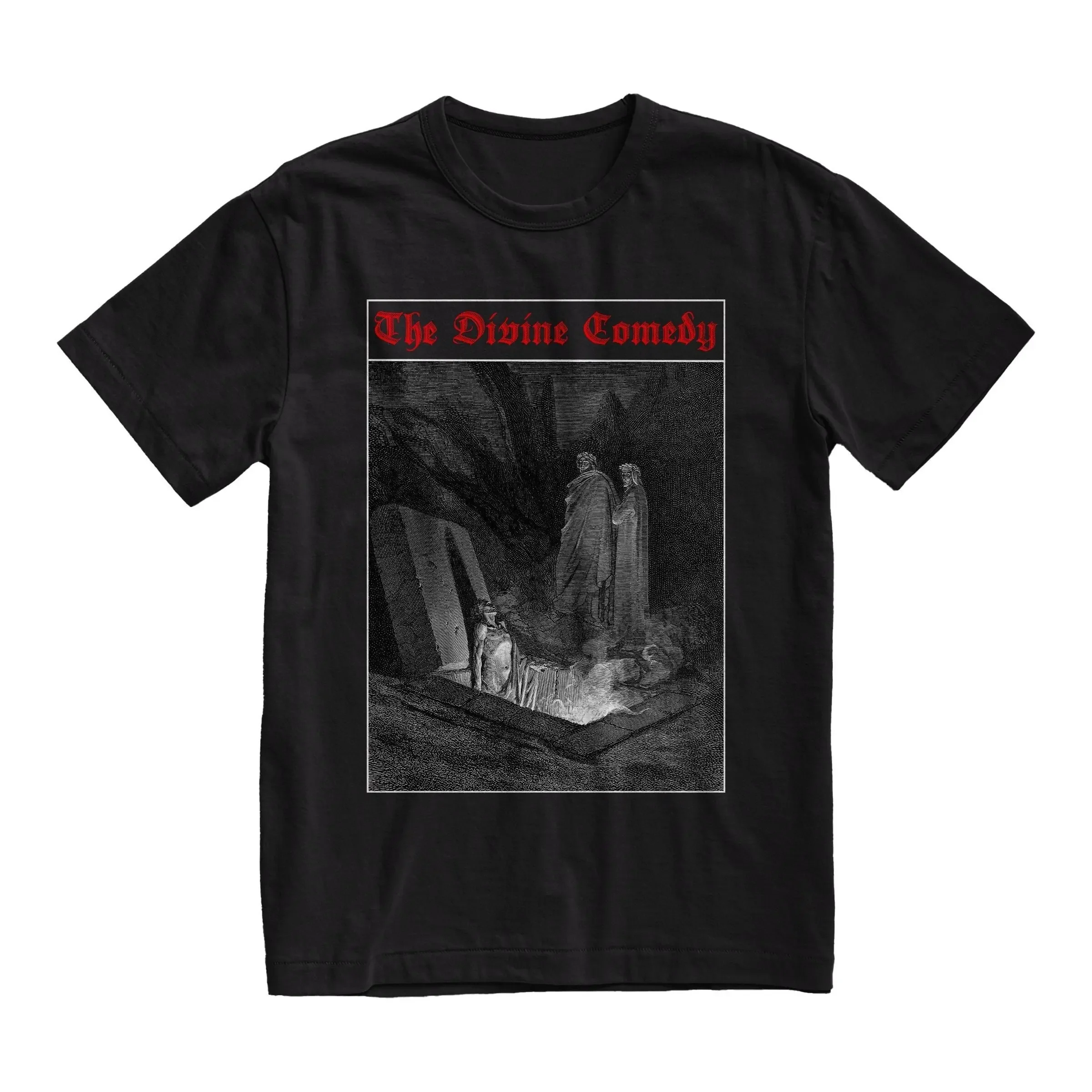 La divina comedia de Dante Alighieri camiseta literatura gótica Purgatorio Inferno estética