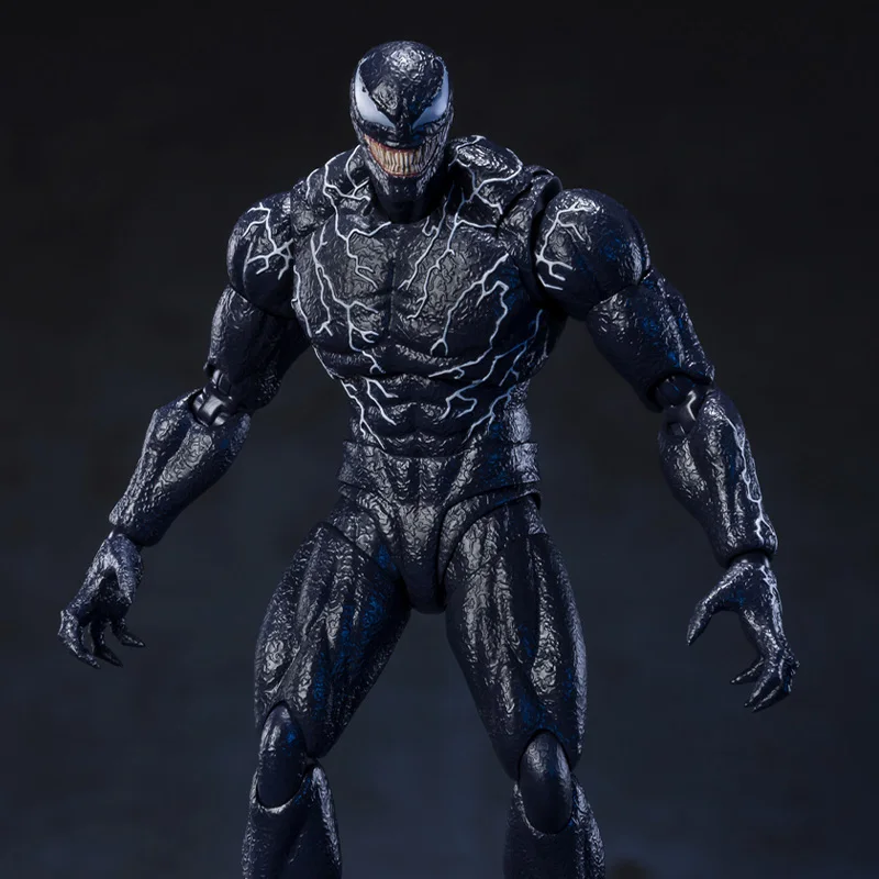 Bandai Original S.H.Figuarts SHF Venom 2：VENOM LET THERE BE CARNAGE Anime Action Figure Finished Model Kit Toy Gift for Kid