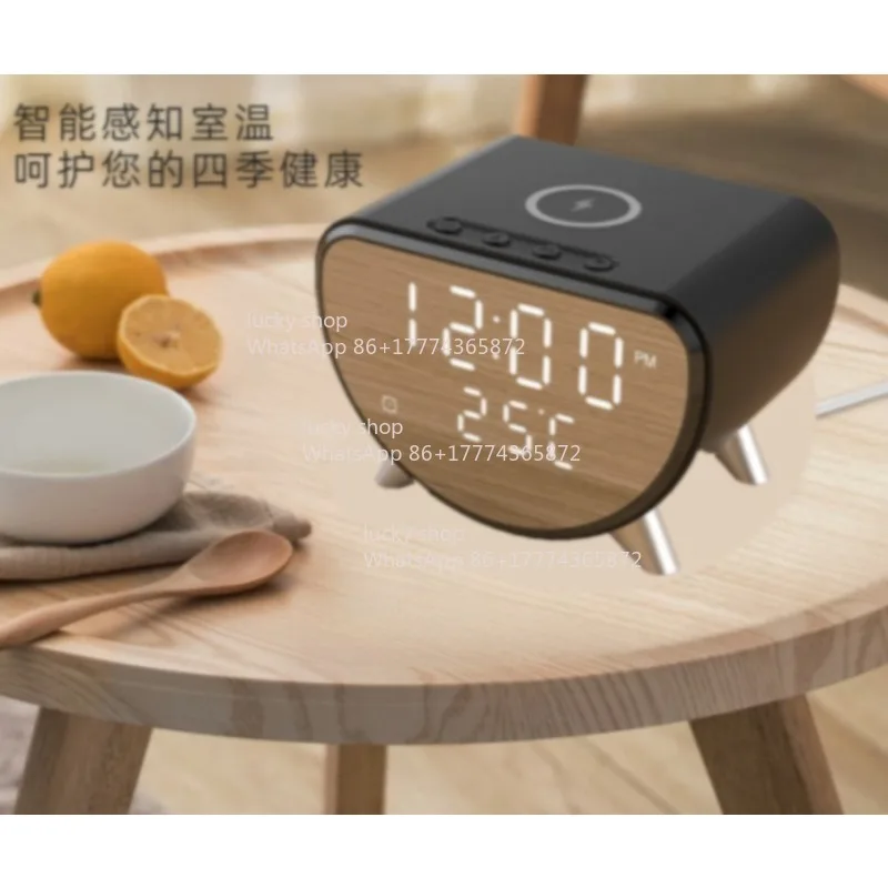 3-In-1 Desktop Alarm Clock Thermometer 15W