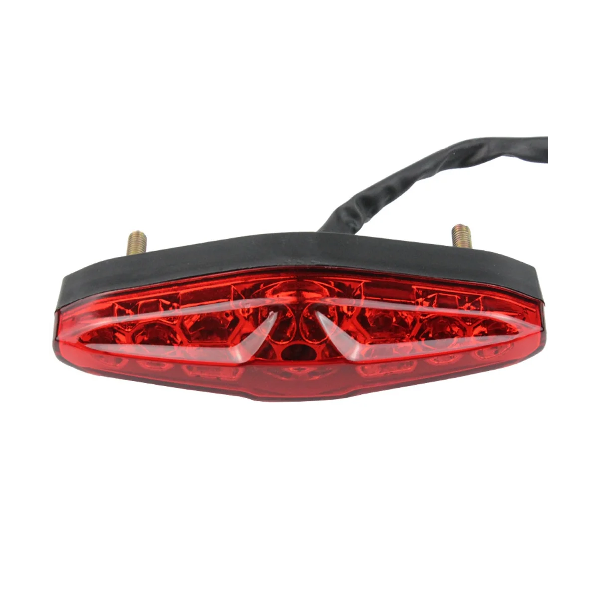 12V LED Red Shell Tail Light for Harley Cruiser Prince Off-Road All Terrain Beach Buggy Vintage Brake Light