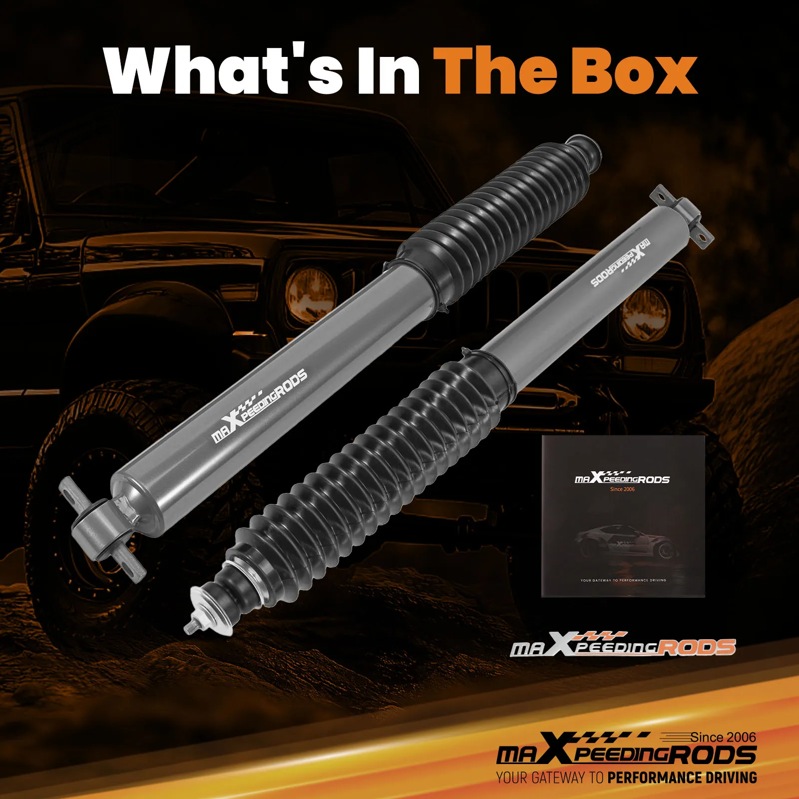 

1 пара передних амортизаторов 0,5-3 дюйма для Jeep Grand Cherokee Comanche MJ 96-04