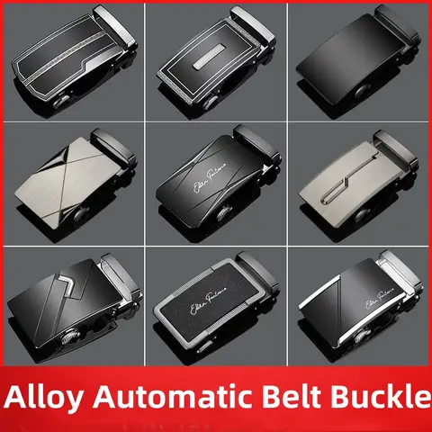 Accesorios de cinturón de moda, hebilla de repuesto para cinturón de cuero DIY, hebilla de cinturón automática de aleación de alta calidad para hombre