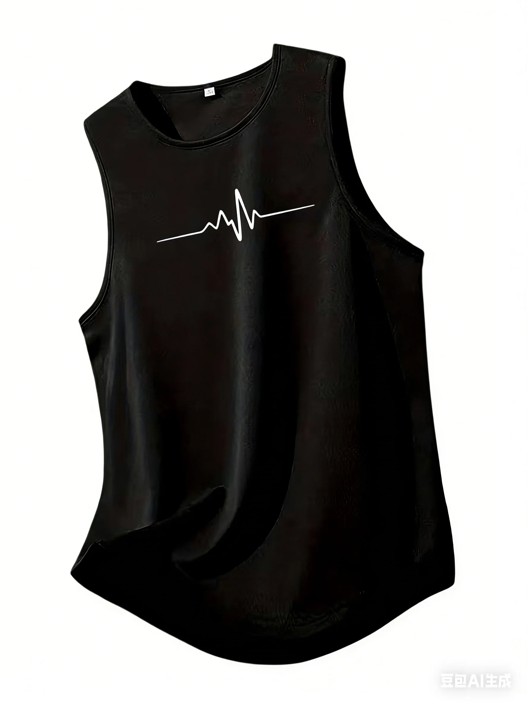 

New ECG vest 3D print street wear men's casual oversized sleeveless vest tops fashion fitness running sports vest men's clothing