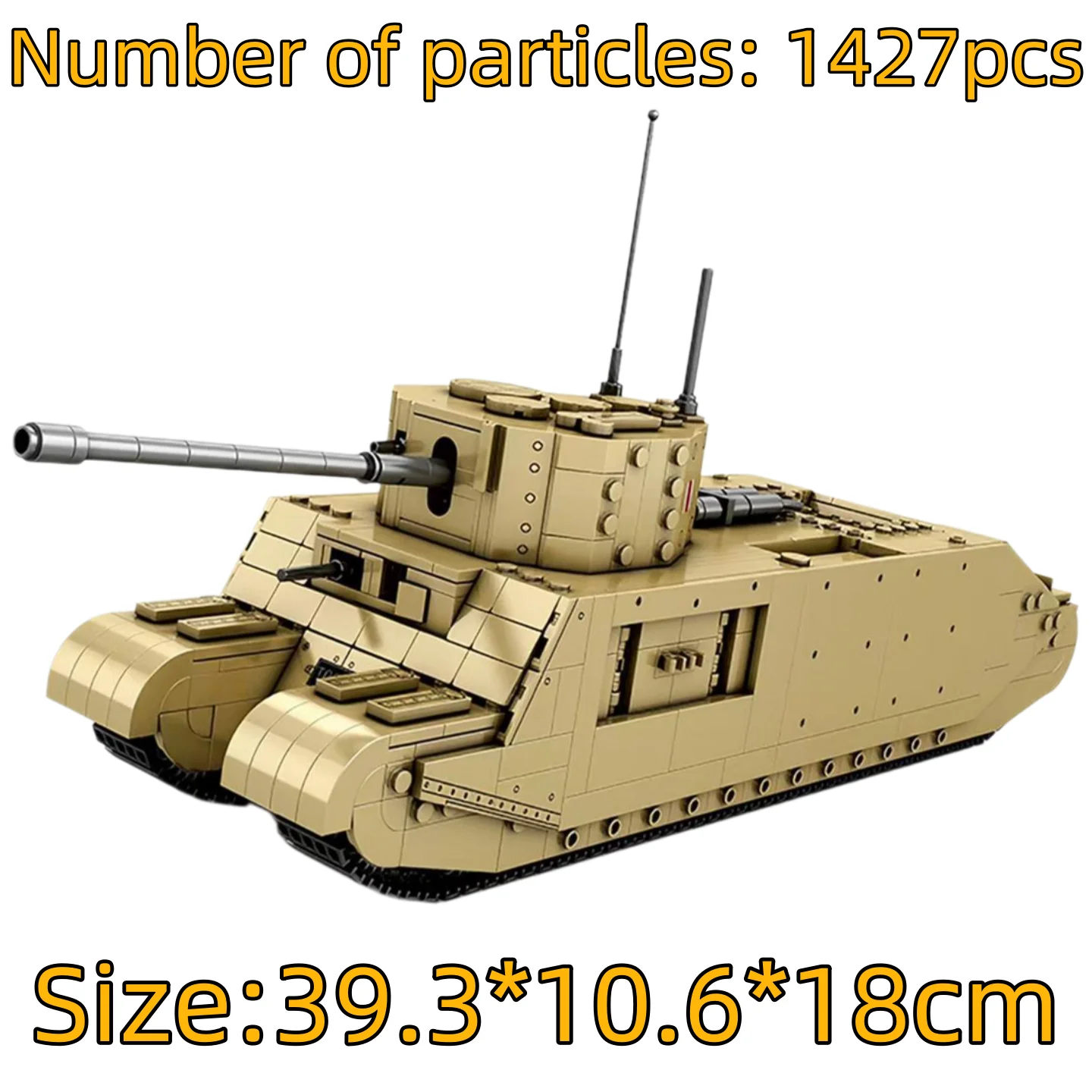 

TOG2 Tank Military Model Assembly Building Blocks Decoration Puzzle Toy Birthday Gift