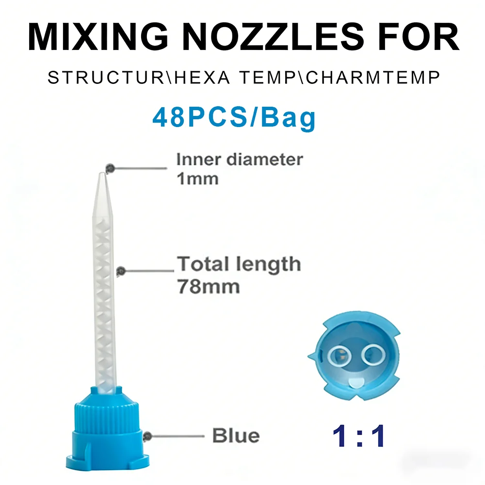 VOCO Structur 2 SC Charmtemp Dental Temporary Crowns Materials Mixing Tips 1:1 Cartridge Hexa Temp Dentistry Products