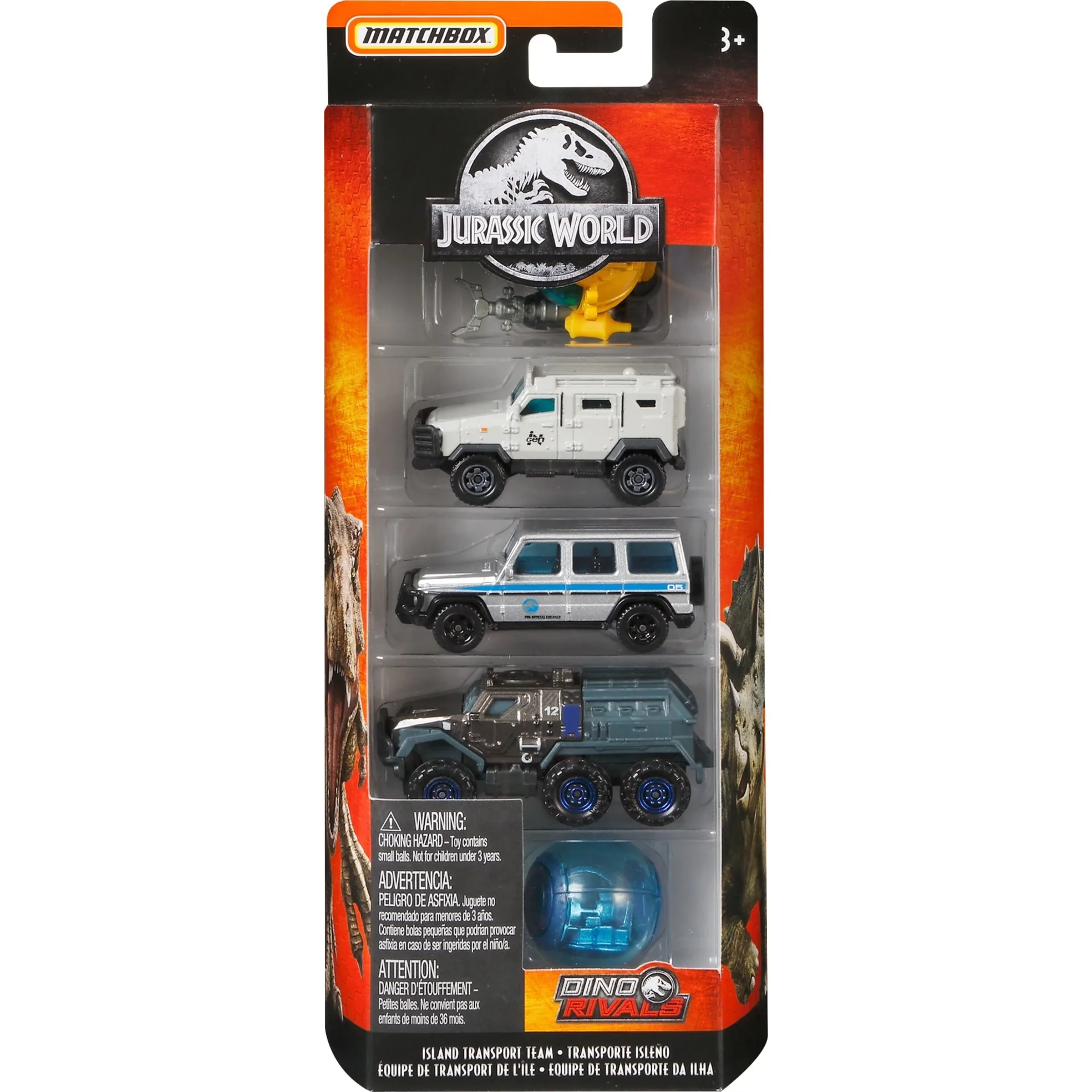 5 Pack Original Mattel Matchbox 1/64 Jurassic World Set of 5 1:64 Die-cast Car & Truck Miniatures Car Diecast Model Car 1:64