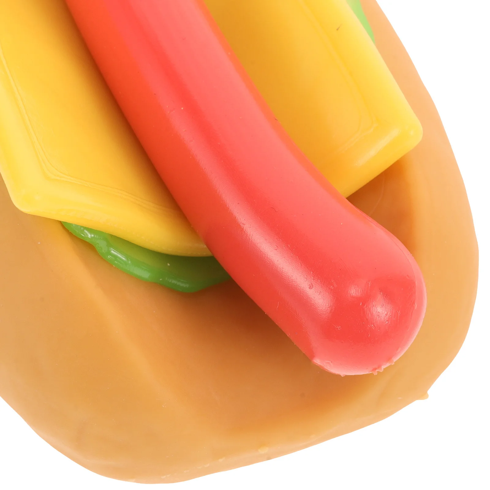 Brinquedo Antiestresse Compacto de Squeeze em Forma de Cachorro Quente, Presente Divertido para Crianças, Brinquedo de Pressão Compacto