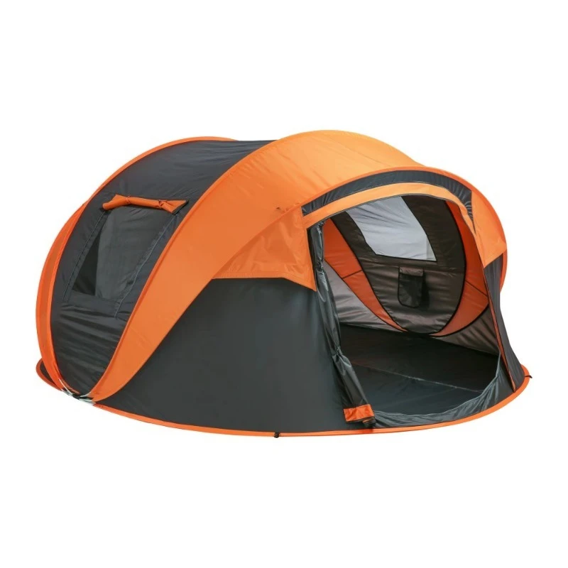 Black and orange pop-up 5-8 person camping boat tent