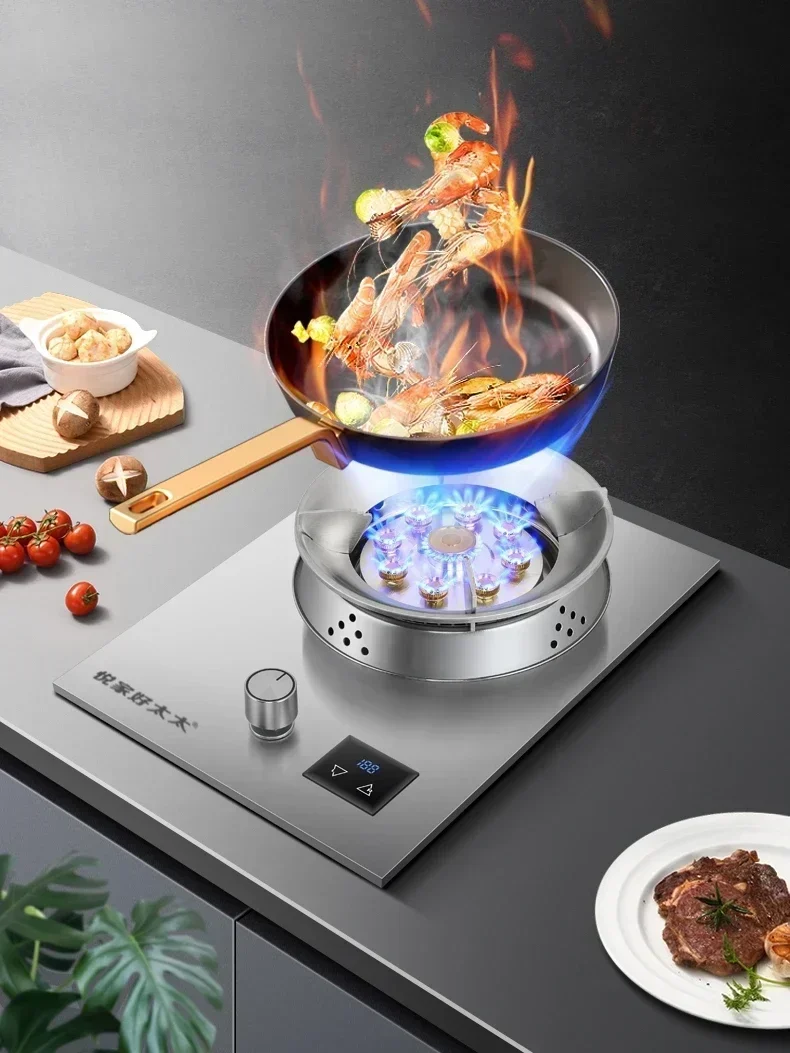 Household Stainless Steel Gas Stove Liquefied Gas, Natural Gas, Single Stove Gas Stove, Energy efficient new style