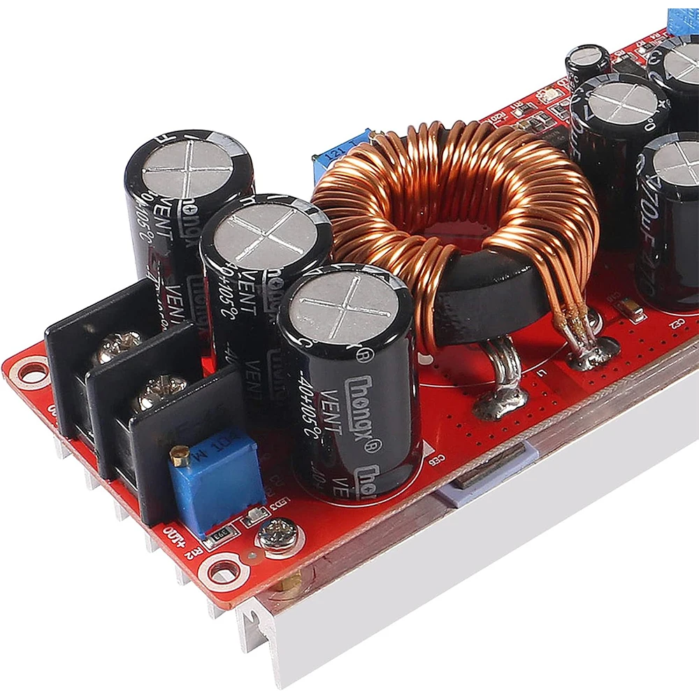 1200W 20A DC Car Step-up Power Supply Module Boost Converter Adjustable 10-60V to 12-83V
