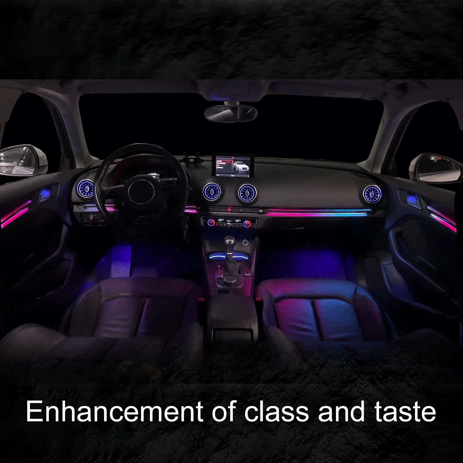EzoneTronics For Audi A3 RS3 2013-2025 Ambient Light, OEM Molded LED Interior Kit, Screen/APP Control Plug&Play Car Accessories