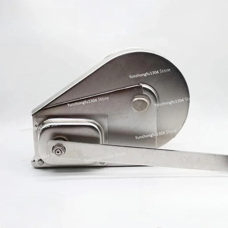 304 Stainless Steel Hand Winch 1200 Lbs Two-Way Self-Locking Manual Winch Sewage Small Anti-Rust Lifting Tool