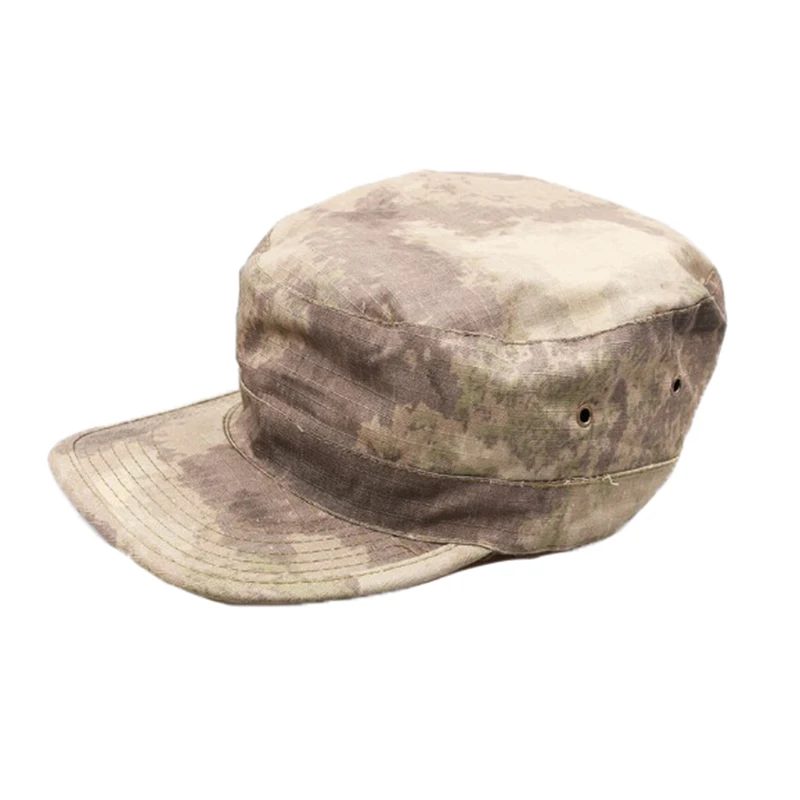 Men Camouflage Flat Cap Cadet Field Outdoor Training Tactical Hats Snapback Breathable Hunting Hat