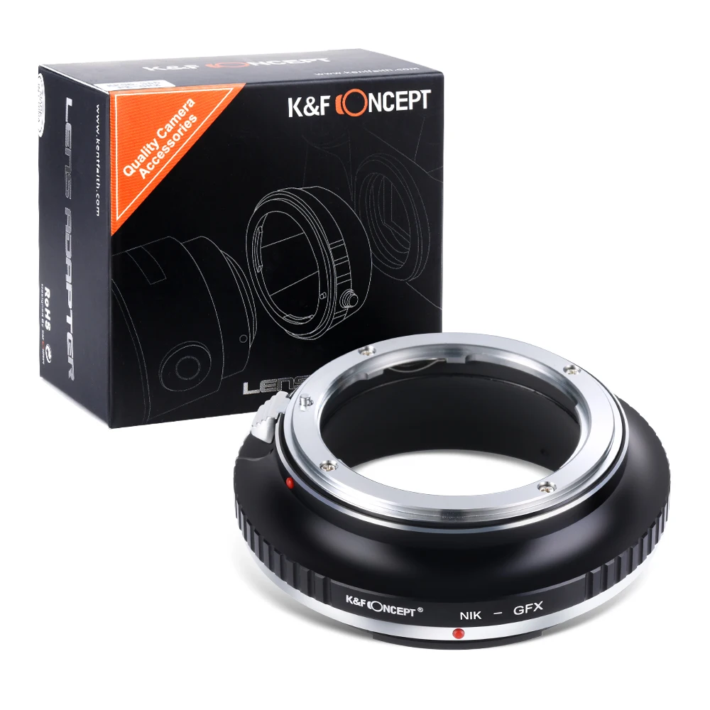 K&F Concept Lens Adapter Nikon F AI AIS D to Fuji GFX Medium Format For Fuji GFX 50R 50S 50SII 100 100S Camera