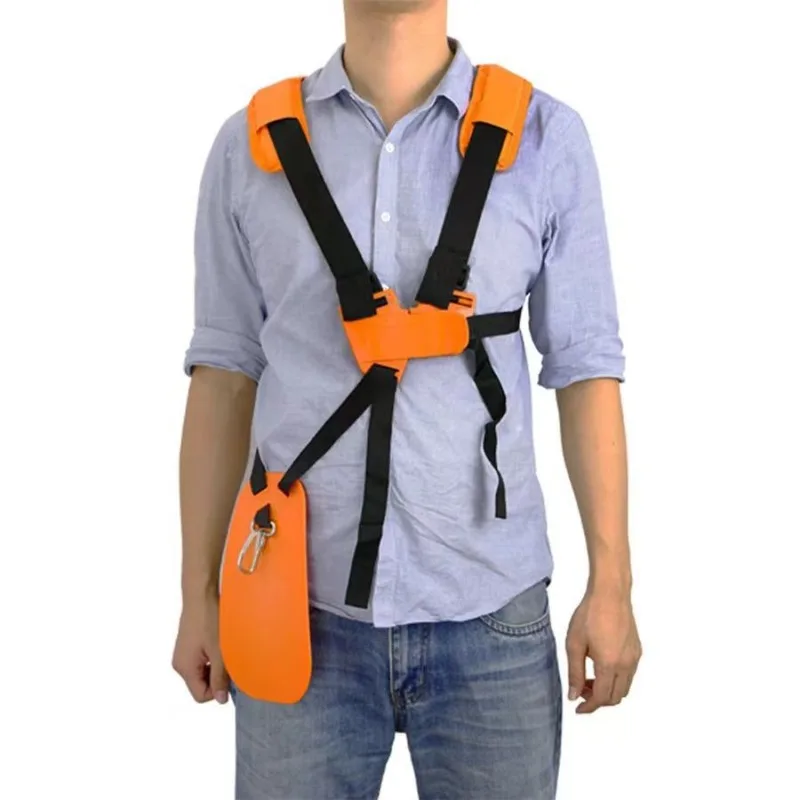 Double Shoulder Brush Cutter Harness Ergonomic Thickened Padded Backpack Strap Adjustable Garden Weed Eaters Storage Tool