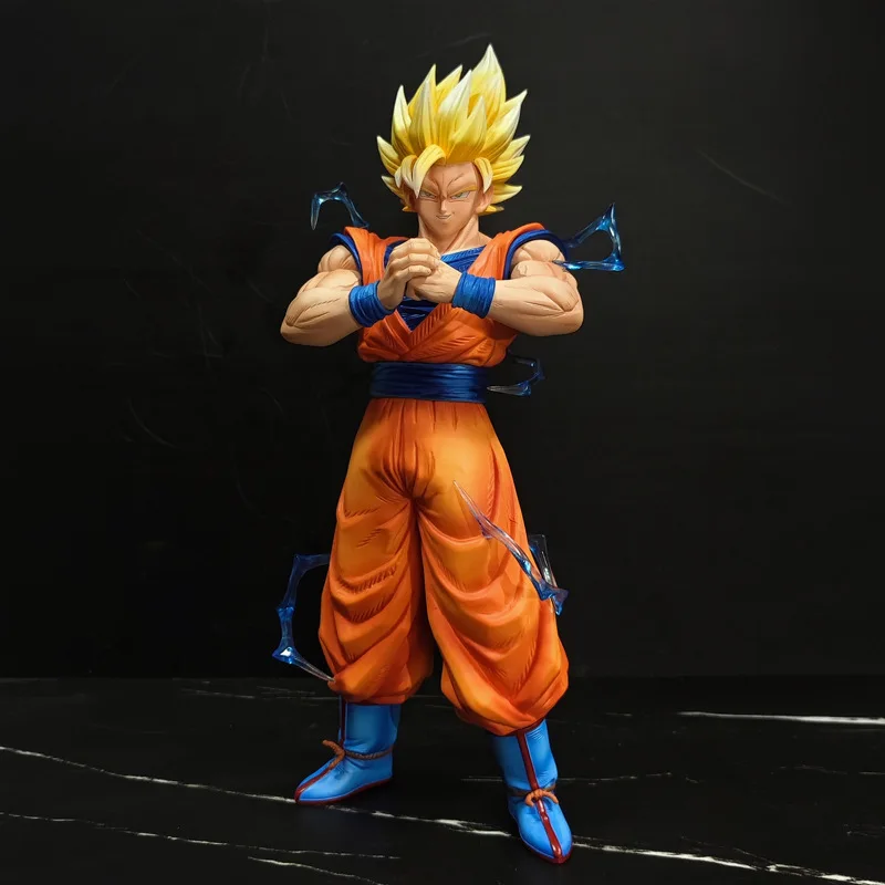 

Dragon Ball аниме фигурка Super Saiyan 30 см Гоку стоячая поза статуя GK модель ПВХ коллекция игрушка украшение подарок