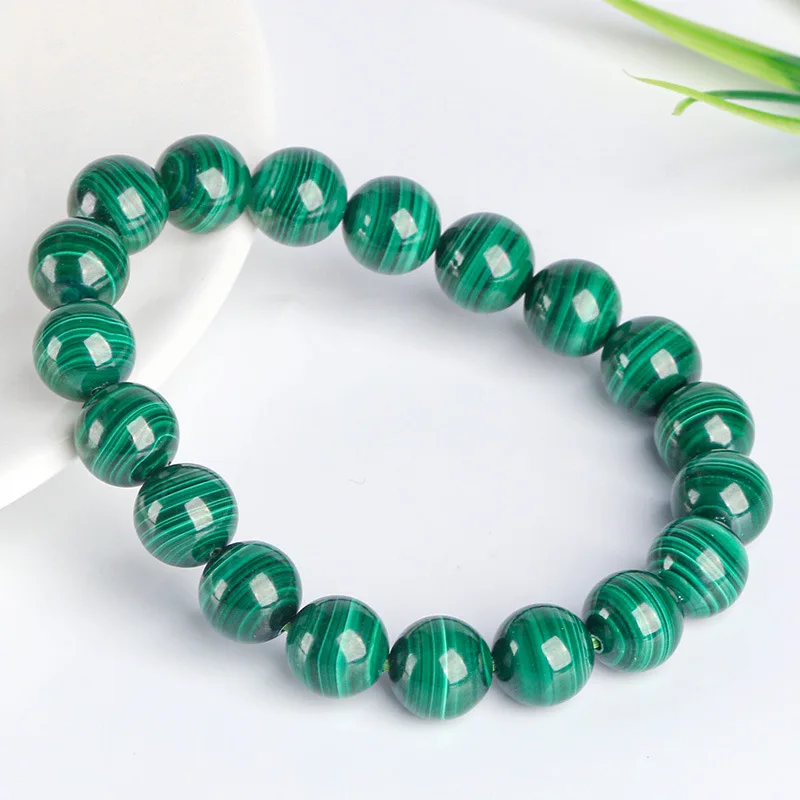 Natural Malachite Bracelet Thousand-Layer Pattern Larimar Gem Accessories Dropshipping Bead String Jewelry