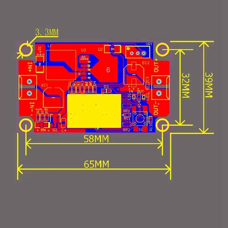 XL6009 4A DC-DC Booster Tech 4.5-32V à 5-35V Alimentation réglable Tech Low Ripple Step-Up Tech