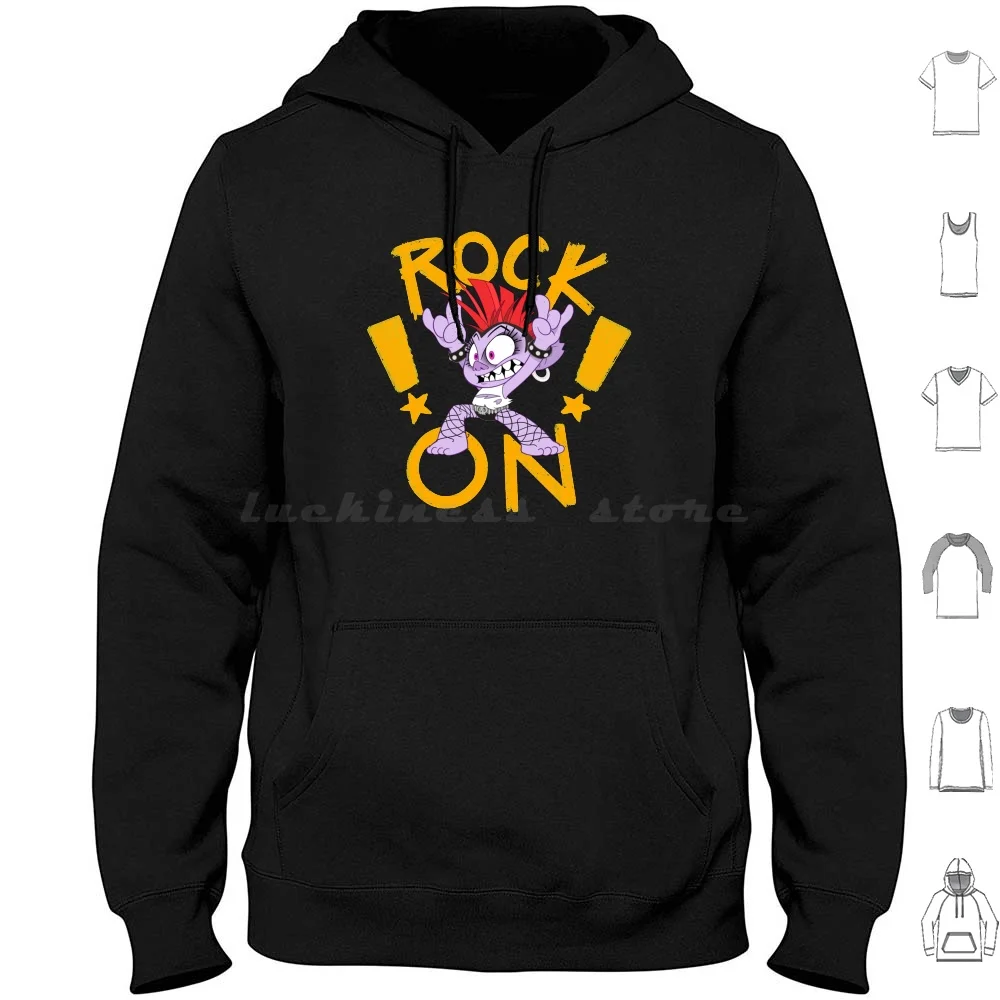 Rock On Barb!! Hoodies Long Sleeve Trolls Trolls World Tour Dreamworks Trolls Dreamworks Animation Dreamworks Trolls