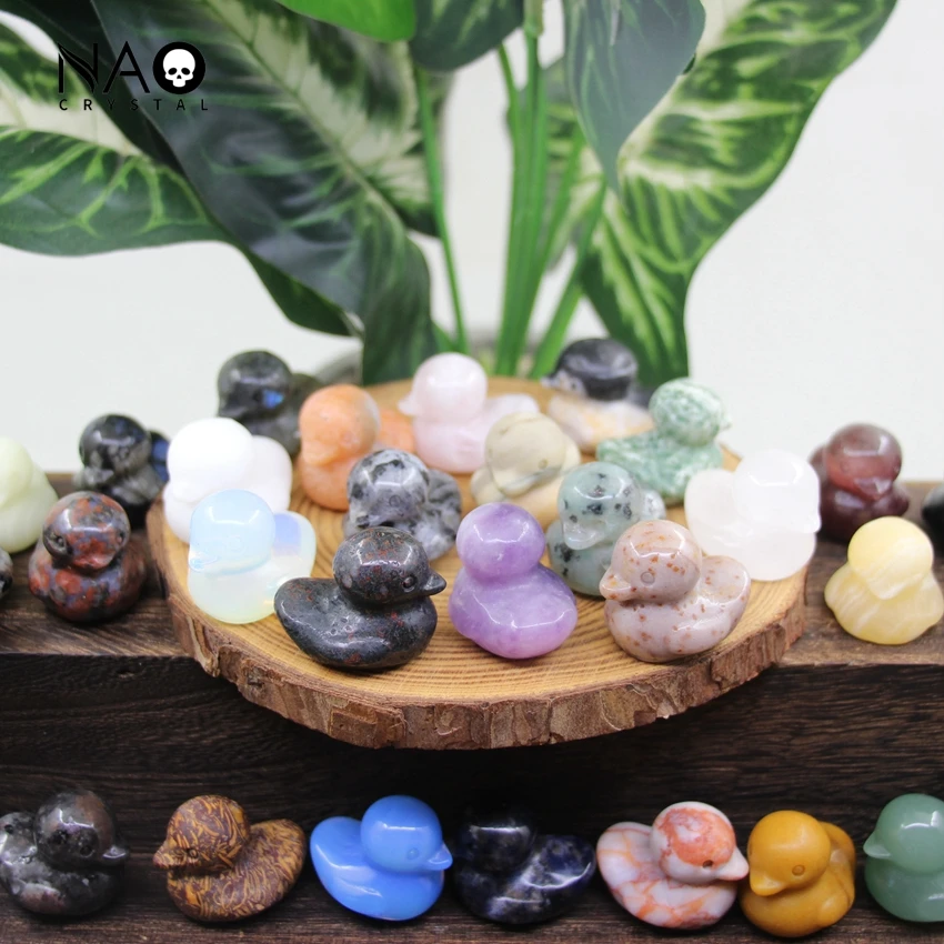 

1,2 дюймовая милая искусственная кожа домашний декор Рейки Исцеление Кристалл резной драгоценный камень фигурка опалитовый кварц маленькие животные детские подарки