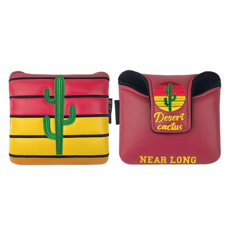 

Крышка головки клюшки для гольфа, магнитная застежка, прямоугольный квадратный чехол для клюшки из искусственной кожи, водонепроницаемая крышка для клюшки для гольфа, защита