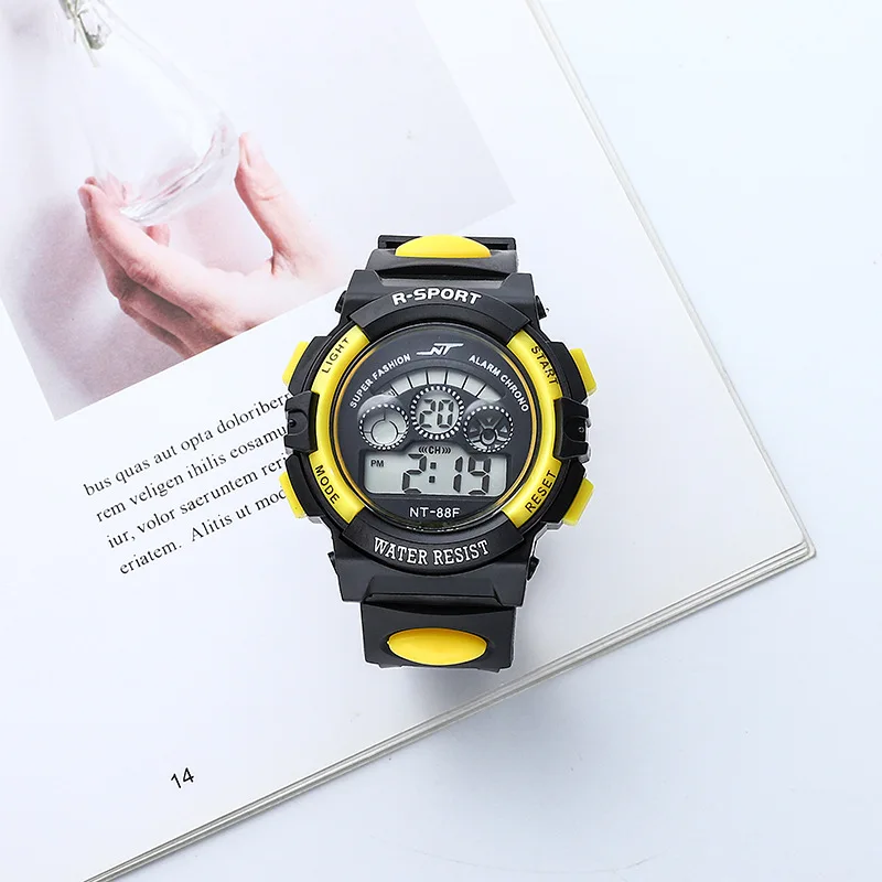 Teen Digital LED Silicone Watch - Multifunctional Electronic Watch for Boys and Girls - Perfect Gift for Daily Use