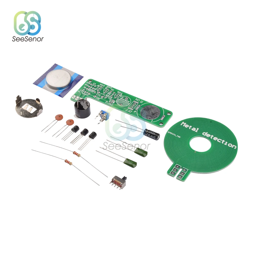 DIY Kit Metal Detector Kit Electronic Kit Non-contact Sensor Board Module DIY Electronic Part Metal Detector DC 3V-5V