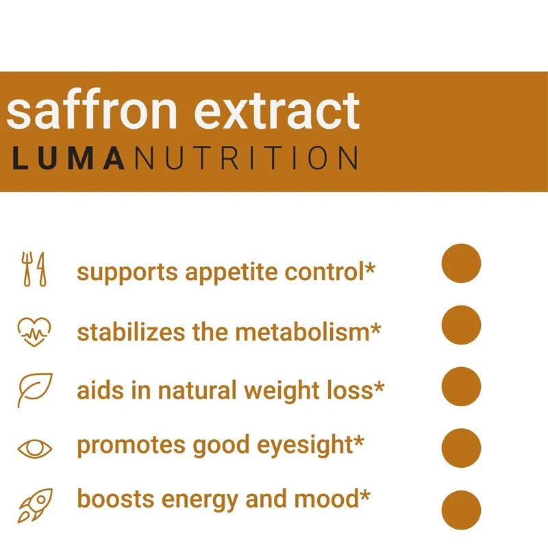 Saffron Extract Capsules - High Quality Saffron Supplement -88.50 mg Pure Saffron Pills - Emotional Support - Eye Support