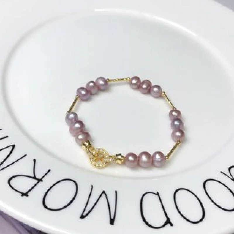 Concentric for Women Natural Freshwater Pearl OT Buckle Extension Chain Multiple Styles Bracelet Jewelry Gift Ac