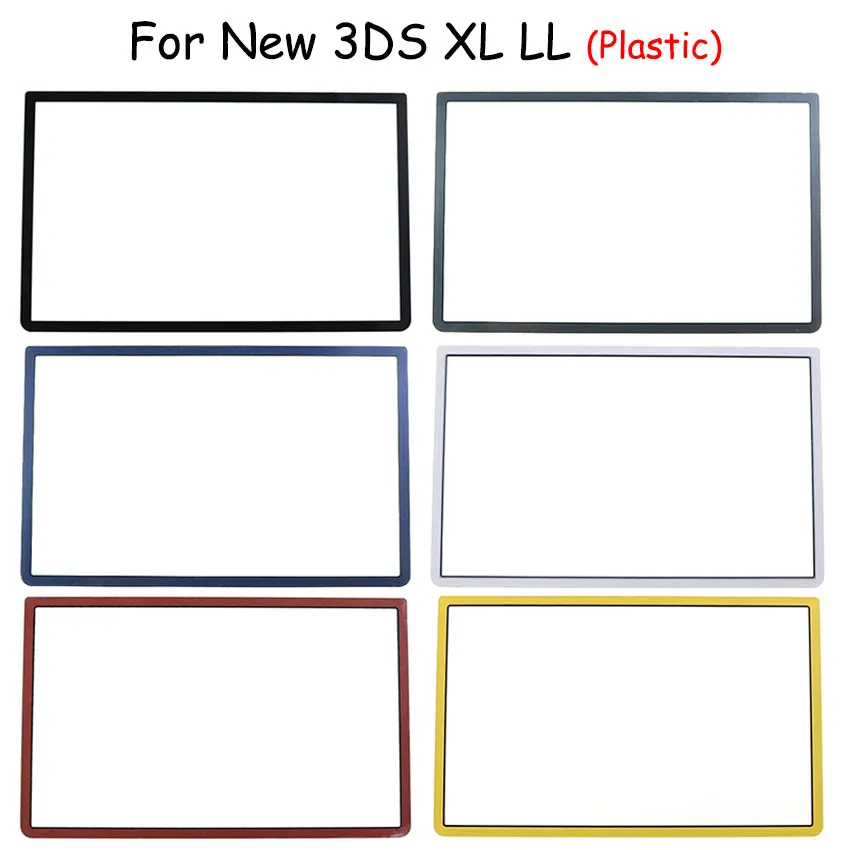 JCD Replacement Upper Upper Front Top Screen Frame Lens Cover LCD Screen For 3DS XL LL  New 3DSXL 3DSLL Plastic & Glass Lens