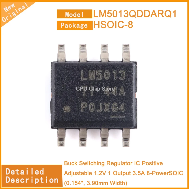 5Pcs/Lot New Original  LM5013QDDARQ1  LM5013Q Buck Switching Regulator IC Positive Adjustable 1.2V 1 Output 3.5A 8-PowerSOIC