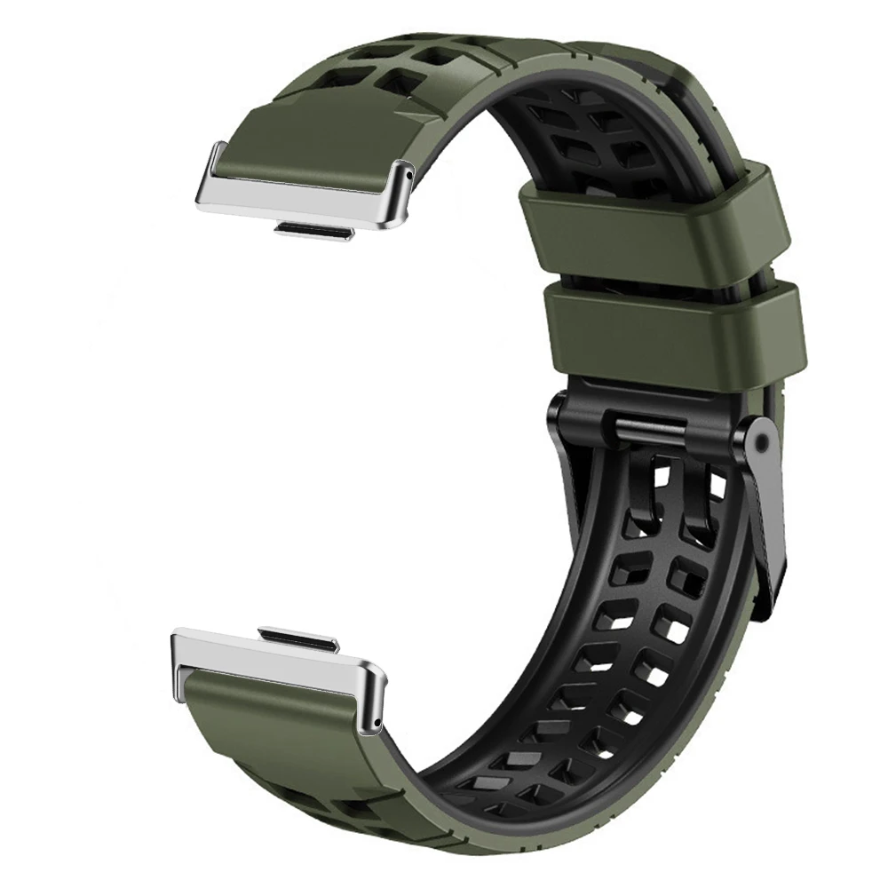 Двухцветный силиконовый ремешок для Huawei Watch Fit4 Pro, спортивный браслет-петля Correa для Huawei Fit 3 Fit 4, замененный дышащий браслет